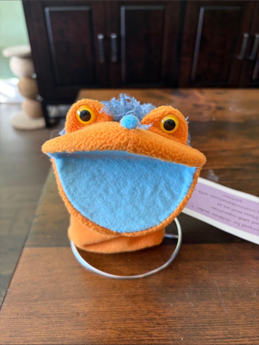 Handmade Orange Puppet